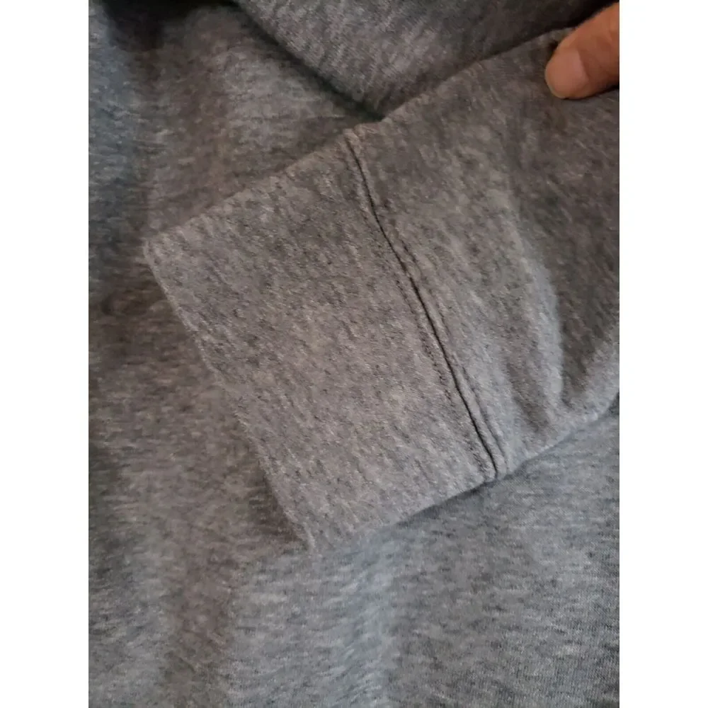 xersion active ware 1/4 zip jacket cotton blend women's Medium‎ grey +blue